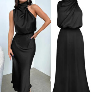 Black old money dress